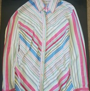 Tommy Hilfiger Women's Striped Button Up